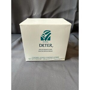 New Vtg 1993 Discontinued AMWAY DETER 8 ‎ 3.5 oz Bars Deodorant Soap Made in USA